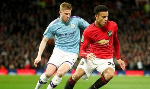  曼城德比大战三球完胜曼联  